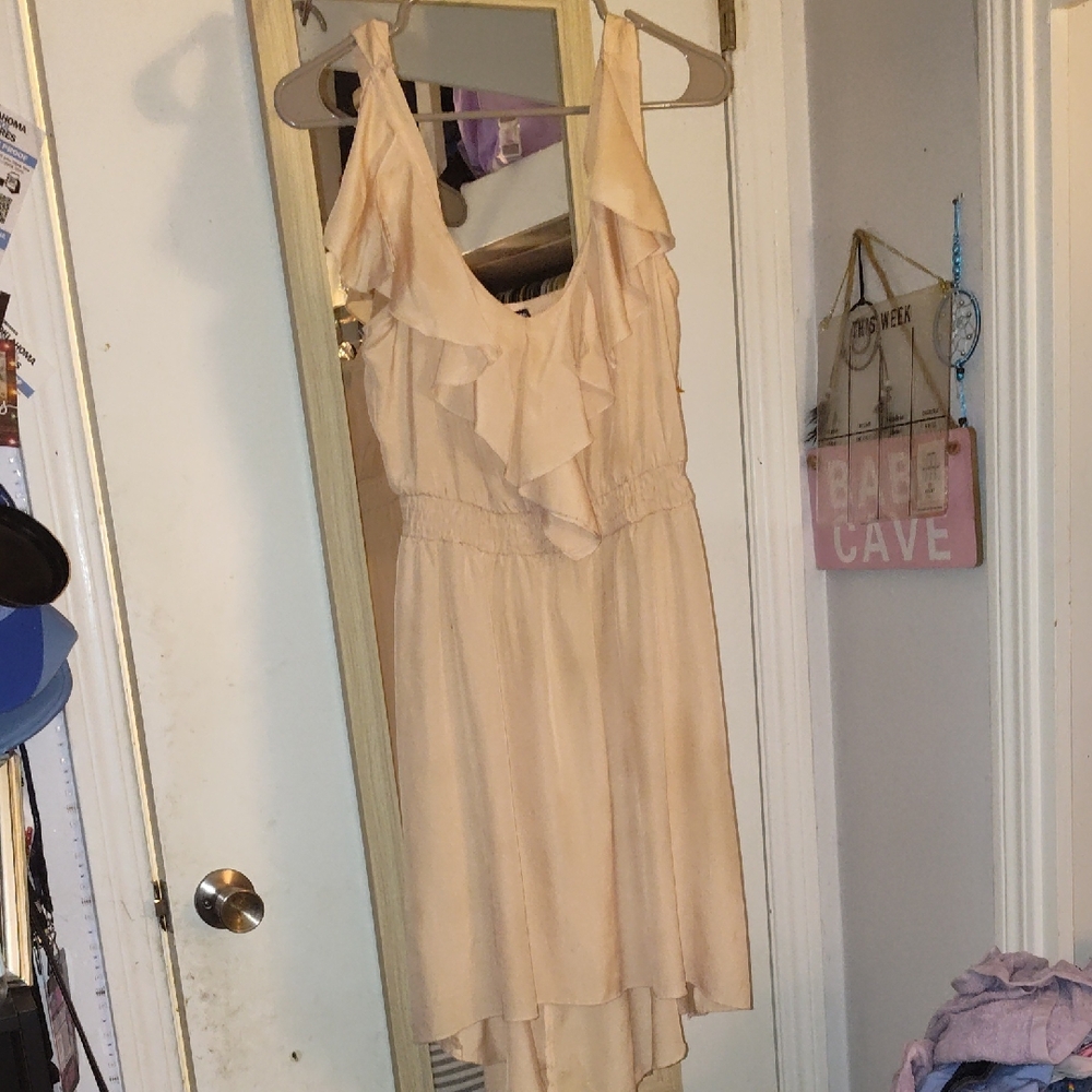 My Michelle Cream High Low Dress